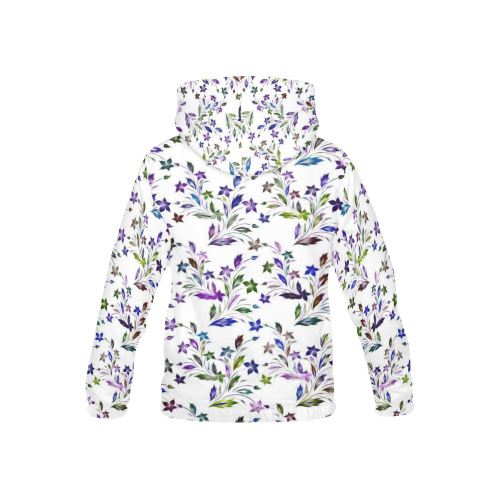 Vivid floral pattern 4182A by FeelGood All Over Print Hoodie for Kid (USA Size) (Model H13)