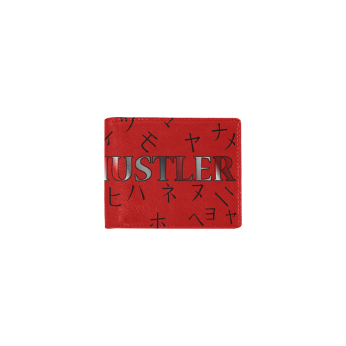 Hustler Ninja RED W Mini Bifold Wallet (Model 1674)