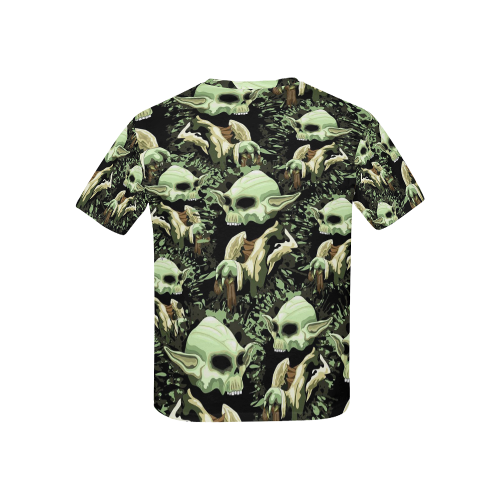 Yoda Jedi Master Skull Kids' All Over Print T-shirt (USA Size) (Model T40)