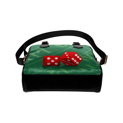 Las Vegas Dice on Craps Table Shoulder Handbag (Model 1634)