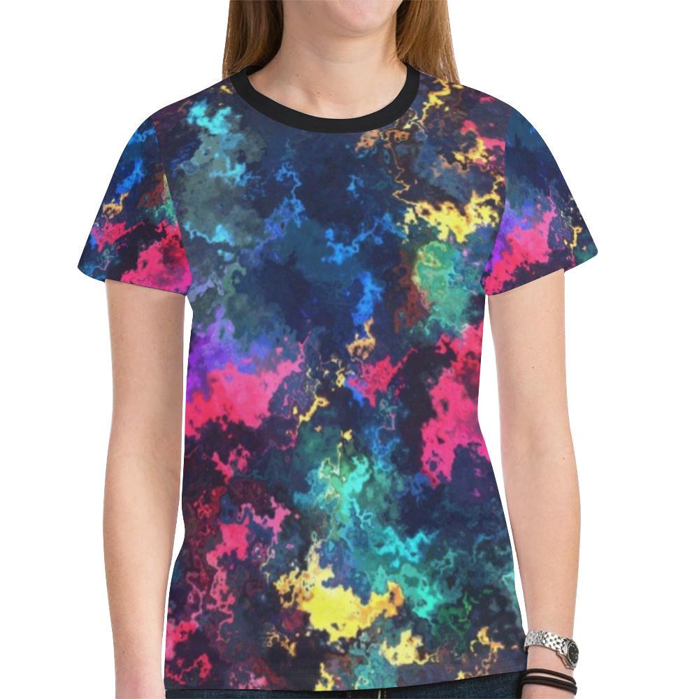 The colors of the soul New All Over Print T-shirt for Women (Model T45)