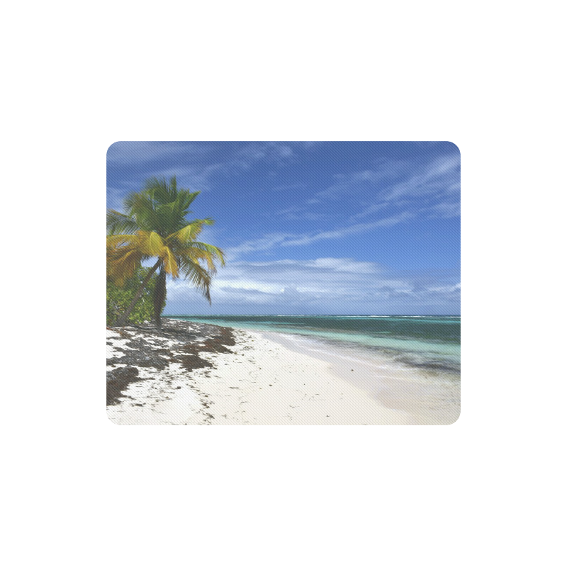 Awesome Mona Island Pajaros beach in Puerto Rico ID:DSC9204 Rectangle Mousepad
