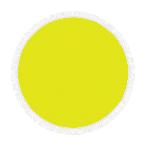 color yellow Circular Beach Shawl 59"x 59"