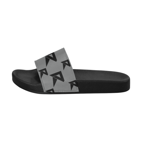 Men's Slide Sandals (Grey) Men's Slide Sandals (Model 057)