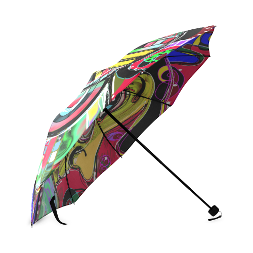 Abstract Human Face Foldable Umbrella (Model U01)