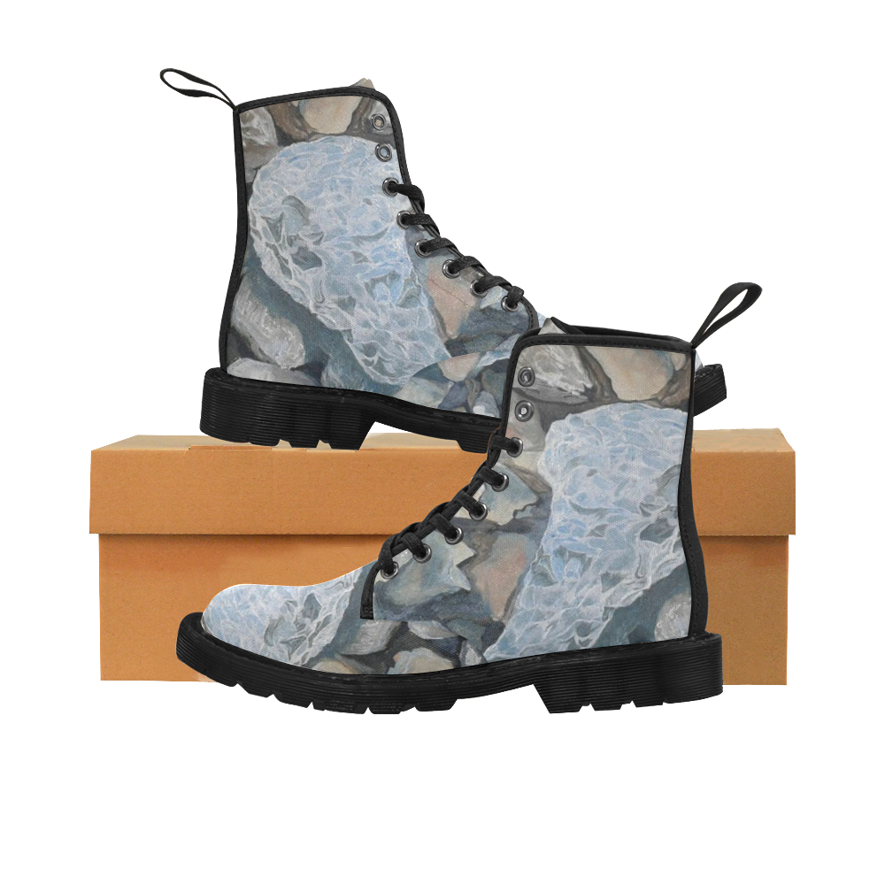 Lake Hooker Ice Melt Martin Boots for Women (Black) (Model 1203H)