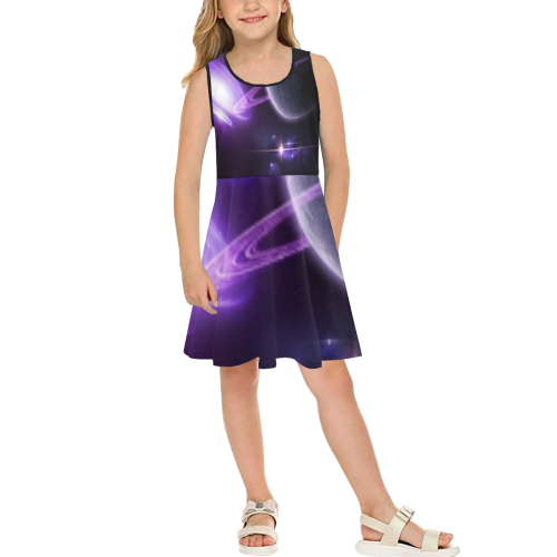 cosmo universe Girls' Sleeveless Sundress (Model D56)