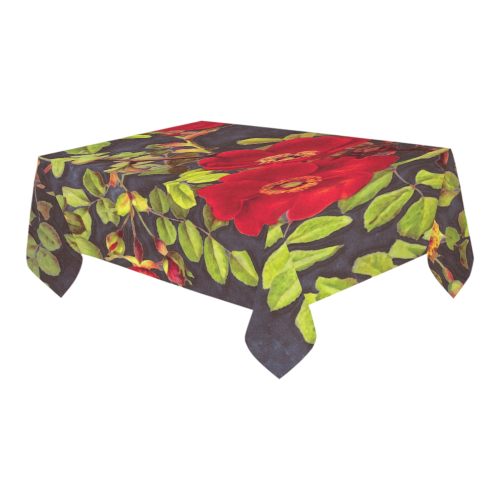 flowers #flowers #pattern #flora Cotton Linen Tablecloth 60" x 90"