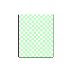 Retro Green  Checkerboard Blanket 40"x50"