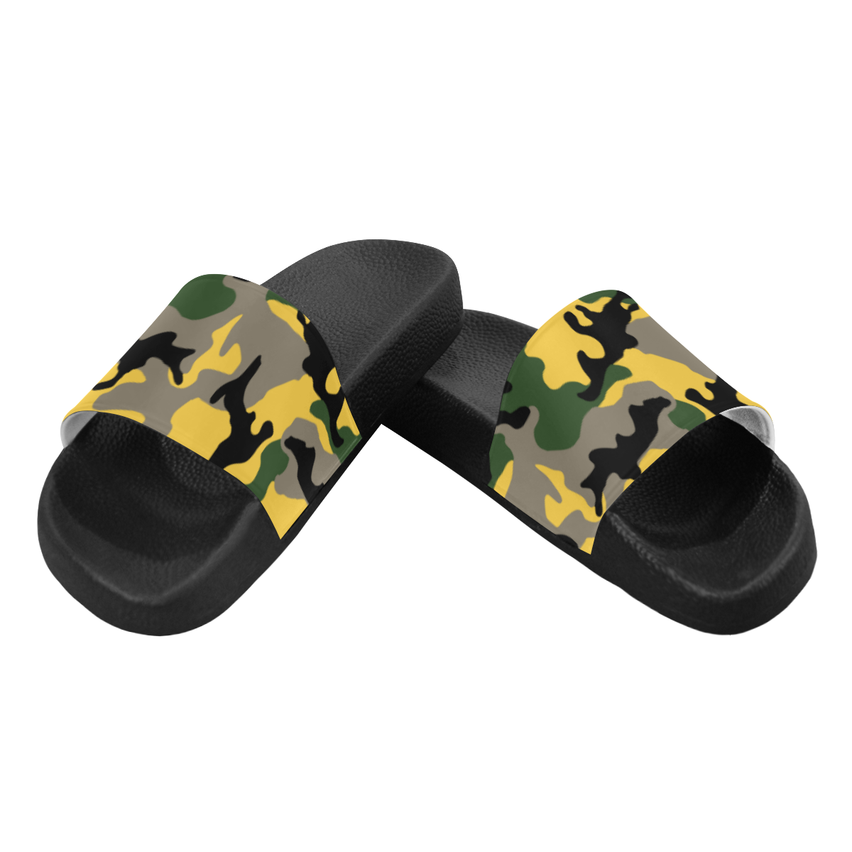 MC yellow stinger Men's Slide Sandals (Model 057)
