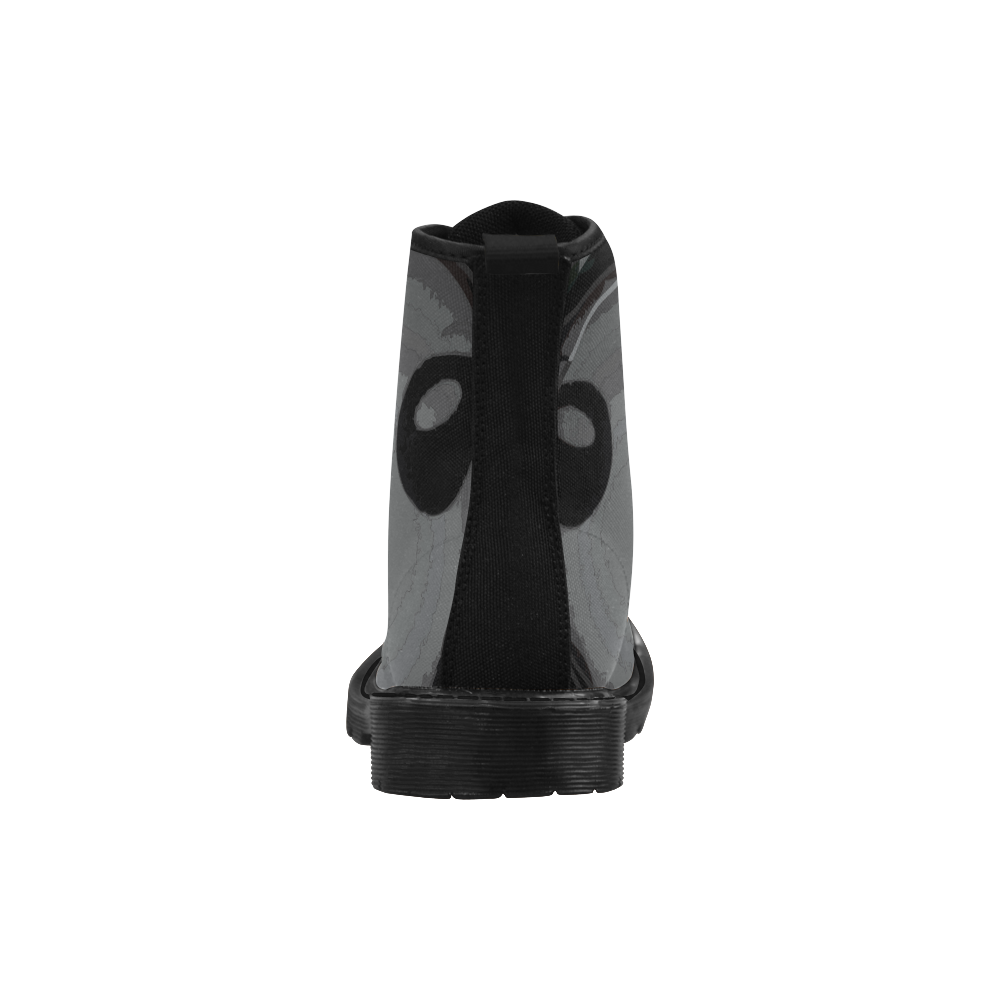 Alien Boot Male Gray Martin Boots for Men (Black) (Model 1203H)