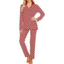 Canada Flag Sleepwear / Loungewear Women's Long Pajama Set