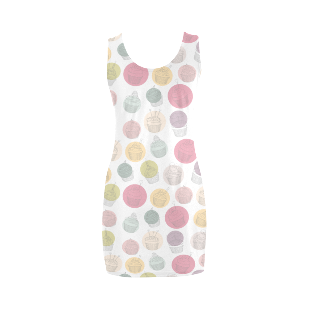 Colorful Cupcakes Medea Vest Dress (Model D06)