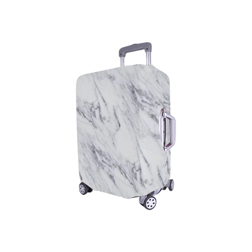 italian Marble,white,Trieste Luggage Cover/Small 18"-21"