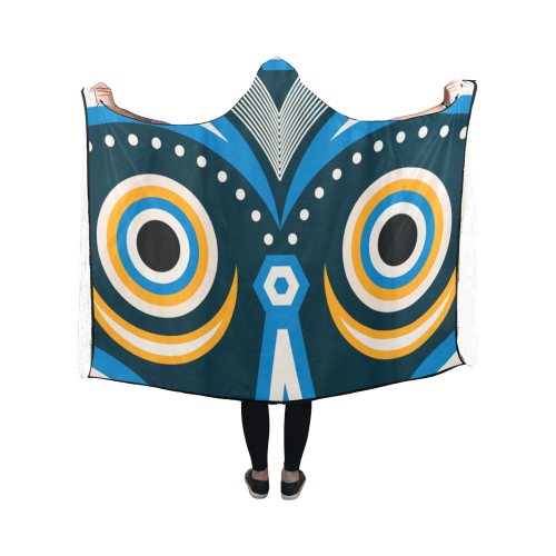 lulua tribal Hooded Blanket 50''x40''