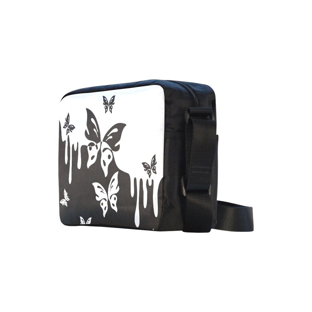 Animals Nature - Splashes Tattoos with Butterflies Classic Cross-body Nylon Bags (Model 1632)