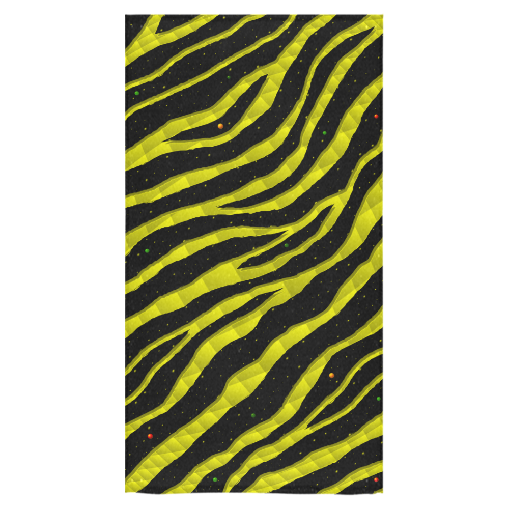 Ripped SpaceTime Stripes - Yellow Bath Towel 30"x56"