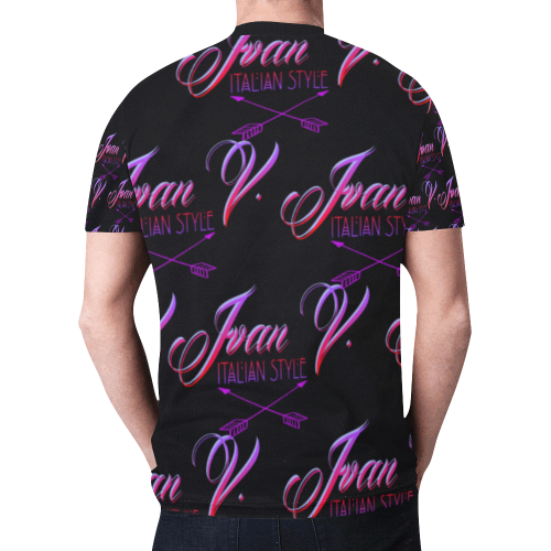 Ivan Venerucci Italian Style brand New All Over Print T-shirt for Men (Model T45)