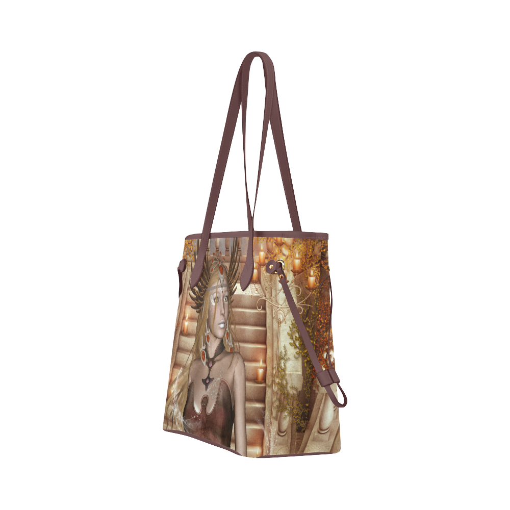 Beautiful fairy Clover Canvas Tote Bag (Model 1661)