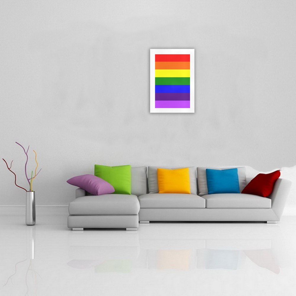 Rainbow Flag (Gay Pride - LGBTQIA+) Art Print 16‘’x23‘’