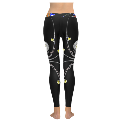 Beautiful  poison spider Women's Low Rise Leggings (Invisible Stitch) (Model L05)