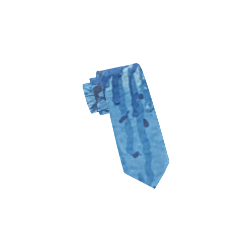 Blue splatters Classic Necktie (Two Sides)