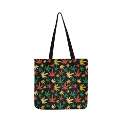 Cannabis Pattern Reusable Shopping Bag Model 1660 (Two sides)