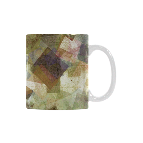 abstract squares White Mug(11OZ)
