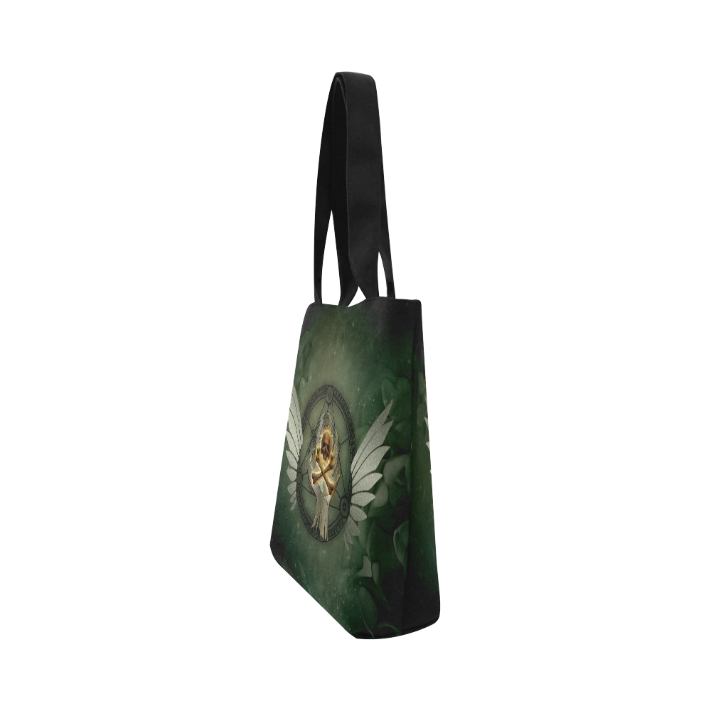 Skull in a hand Canvas Tote Bag (Model 1657)