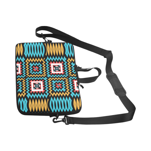 Shapes on a black background Laptop Handbags 17"