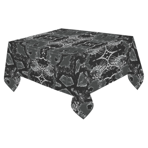 Gothic Luciferian Altar Cloth Design Darkstar Cotton Linen Tablecloth 52"x 70"