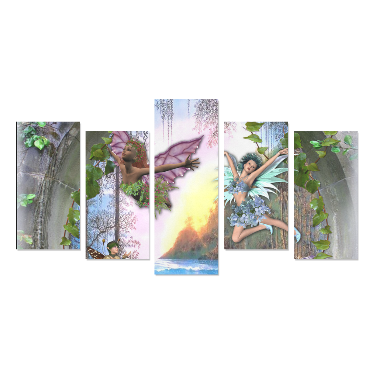fairy kingdom Canvas Print Sets E (No Frame)