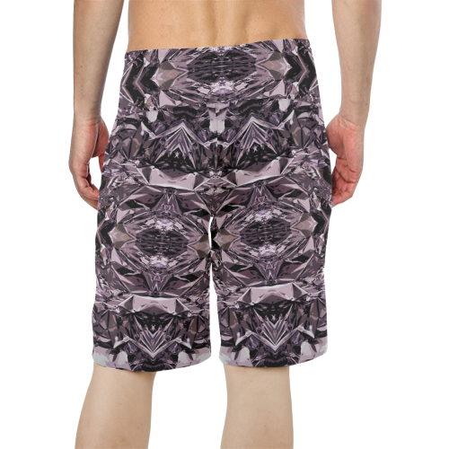 deep space pink Men's All Over Print Board Shorts (Model L16)