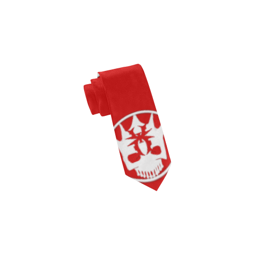 Red/White Skull Classic Necktie (Two Sides)