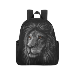 Lion Multi-Pocket Fabric Backpack (Model 1684)