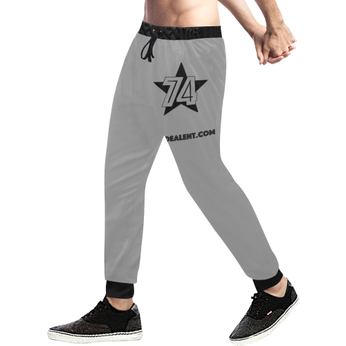 dundealent 745 star Raiders Silver Men's All Over Print Sweatpants (Model L11)