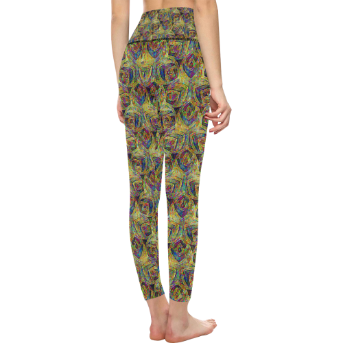 Rosebud4 Women's All Over Print High-Waisted Leggings (Model L36)