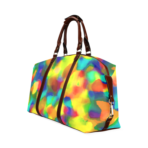 Colorful watercolors texture Classic Travel Bag (Model 1643) Remake