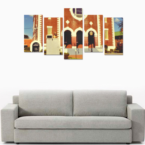 Brown Chapel AME Church of Selma AL by Doris Clay-Kersey Canvas Print Sets E (No Frame)