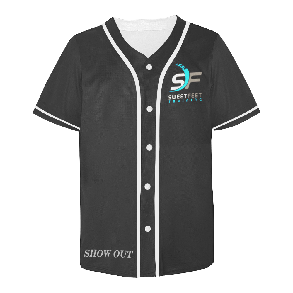 SFT Baseball T Black SHOW OUT All Over Print Baseball Jersey for Men (Model T50)