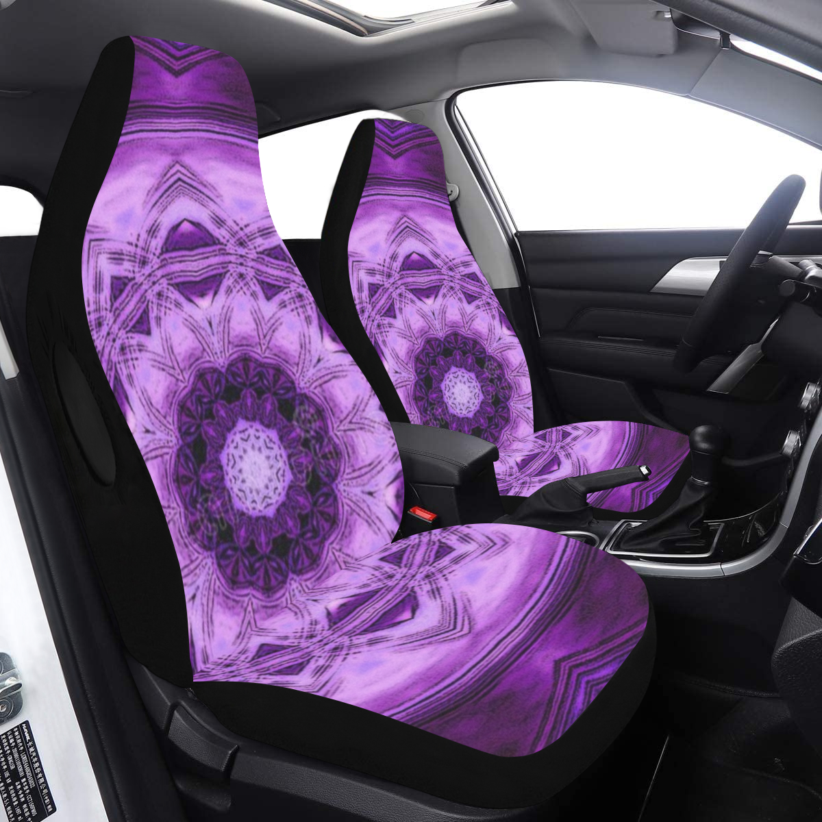 MANDALA PURPLE POWER Car Seat Cover Airbag Compatible (Set of 2)