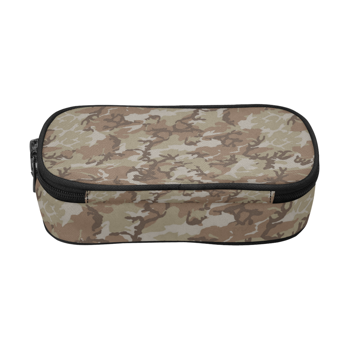 Woodland Desert Brown Camouflage Pencil Pouch/Large (Model 1680)