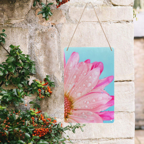 Flower Metal Sign 8"x12"