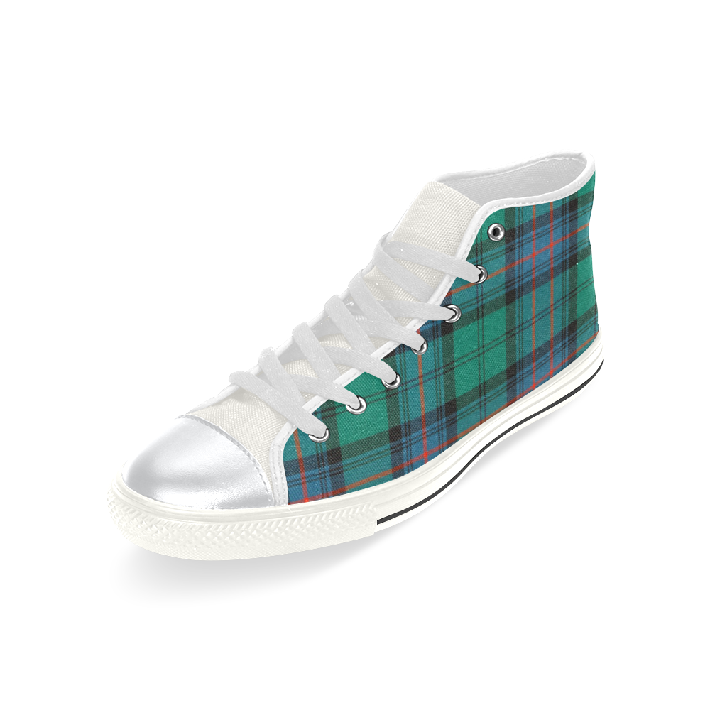 Armstrong Ancient Tartan High Top Canvas Shoes for Kid (Model 017)