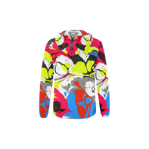 Colorful distorted shapes2 All Over Print Full Zip Hoodie for Kid (Model H14)