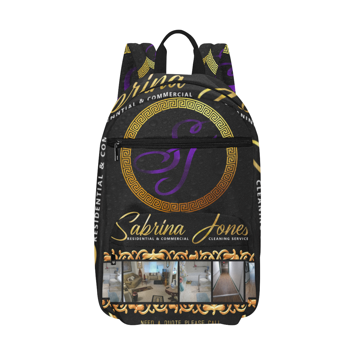 Sabrina Jones Cleaning Backpack Large Capacity Travel Backpack (Model 1691)