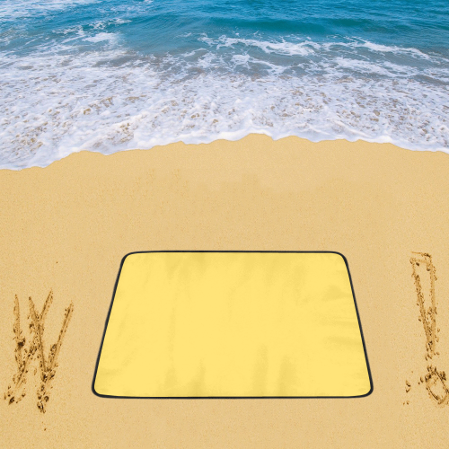 color mustard Beach Mat 78"x 60"