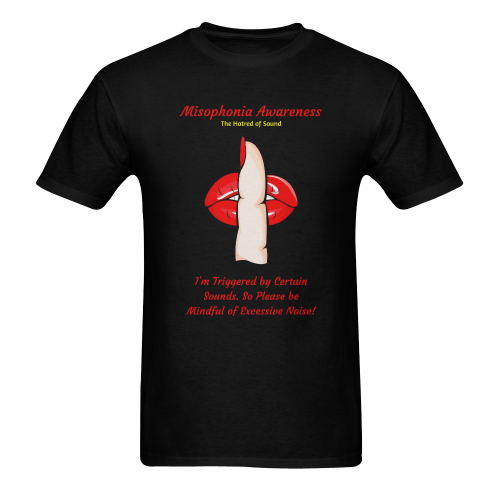 Misophonia Awareness Men's T-Shirt in USA Size (Two Sides Printing)