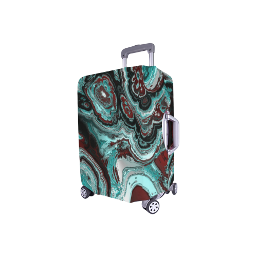 Awesome fractal marbled 05 Luggage Cover/Small 18"-21"