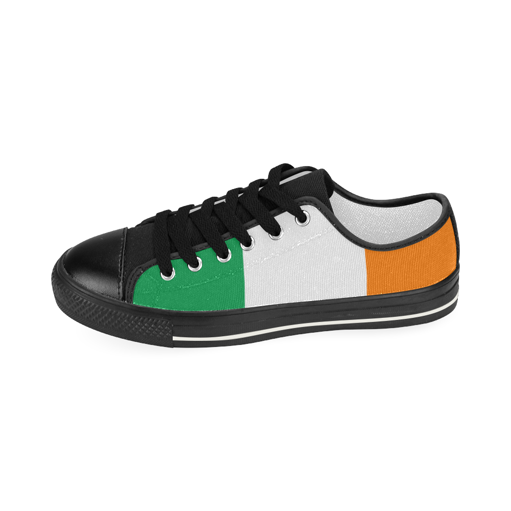 Ireland flag Women's Classic Canvas Shoes (Model 018)